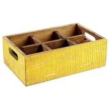 Ящик для подачи дерево ,H=10,L=27,B=17см желт.