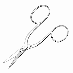 Scissors ,L=15.5cm metal.