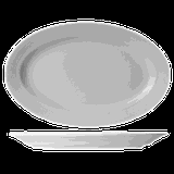 Блюдо сервировочное «Граффити» фарфор ,H=35,L=410,B=270мм белый