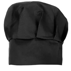Chef's hat "Mushroom" polyester,cotton black