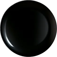 Plate “Evolution Black” small glass D=25,H=17cm black