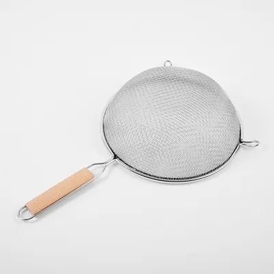 Сито с ручкой сталь нерж.,дерево D=210,L=375,B=85мм, изображение 2