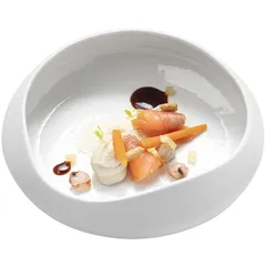 Салатник «Дюна» фарфор 0,85л D=160/200,H=55мм белый