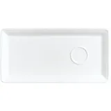 Блюдо «Аура» прямоугольное фарфор ,L=24,B=12см белый