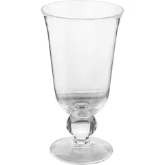 Ваза для цветов на ножке стекло D=11,H=20см прозр., изображение 2