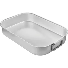 Baking tray 2 handles aluminum ,L=45,B=30cm metal.