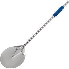 Rotating pizza shovel “Azzurra”  anodized aluminum  D=20, L=171cm  metal.