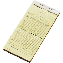 Бланк для счета «Бар,кухня» двухслойный самокопировальный бум. самокоп. ,H=10,L=200,B=95мм разноцвет