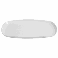 Dish “Splendor” oval  porcelain ,H=18,L=360,B=240mm white