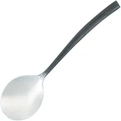 Broth spoon  stainless steel  L=18cm  black, metal.