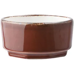 Sauce boat “Terramesa Mocha”  porcelain  50 ml  D=60, H=33mm  dark brown.