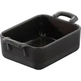 Емкость для запекания «Эклипс» керамика 450мл ,H=45,L=160,B=110мм черный