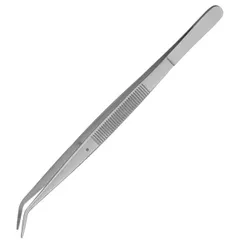 Tweezers for the kitchen  stainless steel , L=145, B=10mm  metal.