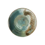 Тарелка «Футура» мелкая фарфор D=30см бирюз.,коричнев.