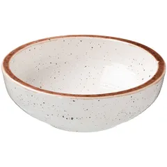 Deep plate “Punto Bianca”  porcelain  1 l  D=200, H=65mm  white, black