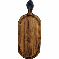 Feeding board oak ,H=25,L=310,B=160mm wooden,black oak