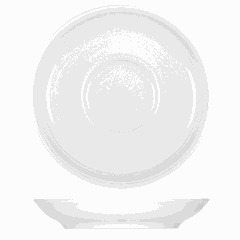 Saucer “Bonn” porcelain D=14cm white