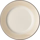 Тарелка «Чино» фарфор D=23,H=2см белый,бежев.