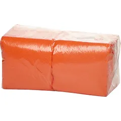 Салфетки бумажные «Папирус» 24*24см[400шт] бум. салфет. ,H=16,L=25,B=12,5см оранжев.