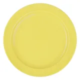 Тарелка «Акварель» Принц мелкая фарфор D=240,H=27мм желт.