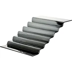 Горка фуршетная 7 ступенек стекло ,H=20,L=65,B=40см черный