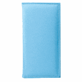 Папка для счетов кожезам. ,L=22,2,B=12см голуб.