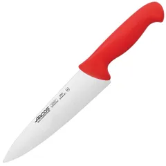 Нож поварской «2900» сталь нерж.,полипроп. ,L=333/200,B=50мм красный,металлич.