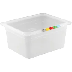 Gastronorm container (1/2) without lid  polyprop.  8.9 l , H=15, L=32.5, B=26.5 cm  transparent.