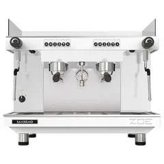 Кофемашина «Sanremo ZOE 2G SED TA» алюм.литой 10,3л ,H=60,2,L=72,B=52,8см 3,15Квт белый,металлич.