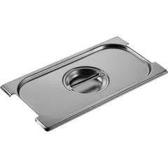 Lid for gastronorm container with cutouts for handles GN 1/3  stainless steel.