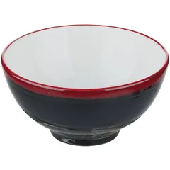 Salad bowl porcelain 255ml D=11.2cm black,red