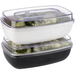 Крышка для салатника «Фрида» 84556, 84555 пластик ,H=25,L=180,B=110мм прозр., изображение 3