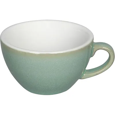 Чашка чайная «Эгг» фарфор 200мл ,H=55,L=115,B=95мм зелен., Цвет: Зеленый, Объем по данным поставщика (мл): 200