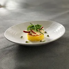 Салатник «Скейп» фарфор D=25,5см белый, изображение 4