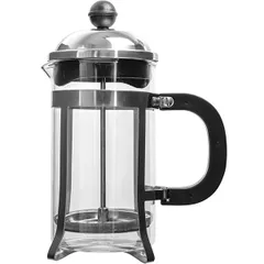 Френч-пресс стекло,металл 350мл D=65,H=190,B=120мм металлич.,черный