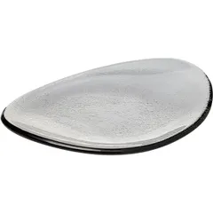 Блюдо «Элла» овальное стекло ,L=20,B=14см серый, изображение 2