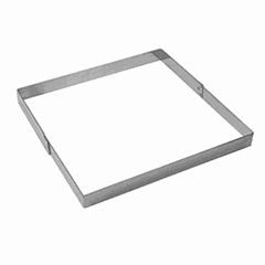 Pastry frame stainless steel ,H=35,L=275,B=275mm