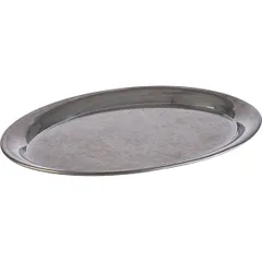 Oval tray “Caffehouse vintage”  stainless steel , L=26.5, B=19.5 cm  silver, matte