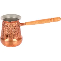 Turk "Knight" copper,wood 400ml D=85,H=100,L=230mm copper