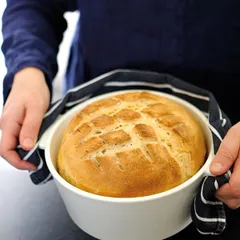 Кастрюля для запекания с крышкой керамика,сталь нерж. 0,5л D=13,6см белый,красный, изображение 4