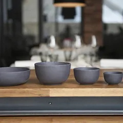 Салатник «Базальт» керамика 0,6л D=14,H=8см черный, изображение 2