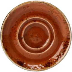 Saucer “Craft Terracotta”  porcelain  D=110, H=13mm  terracotta