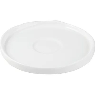 Блюдце «Эггшелл» с бортом фарфор D=11,5см белый, изображение 2
