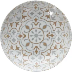 Deep plate “Aura Mattone”  porcelain  0.78 l  D=20, H=5cm  beige, white