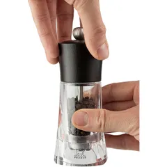 Мельница для перца «Олерон» металлический механизм акрил,бук ,H=14см прозр.,шоколад., изображение 4