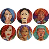 Тарелка «Анимае» в ассортименте набор[6шт] фарфор D=32см разноцветн.