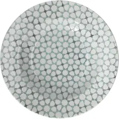 Plate for pasta “Mosaic”  porcelain  D=27cm  green.