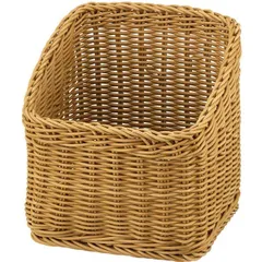 Wicker basket for bread  plastic , L=23, B=23cm  beige.