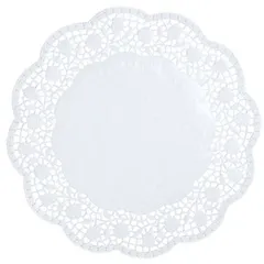 Lace table pads[100pcs] paper D=30,L=30,B=30cm white