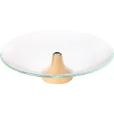 Ваза для фруктов «Кейк» стекло D=28см прозр.